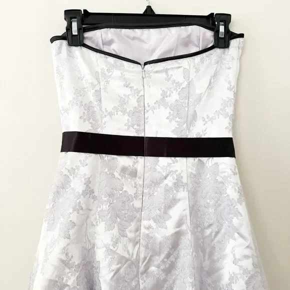 Gunne Sax Jessica McClintock Vintage Party Dress SZ 3/4 Strapless Tulle Prom NWT - Picture 5 of 8